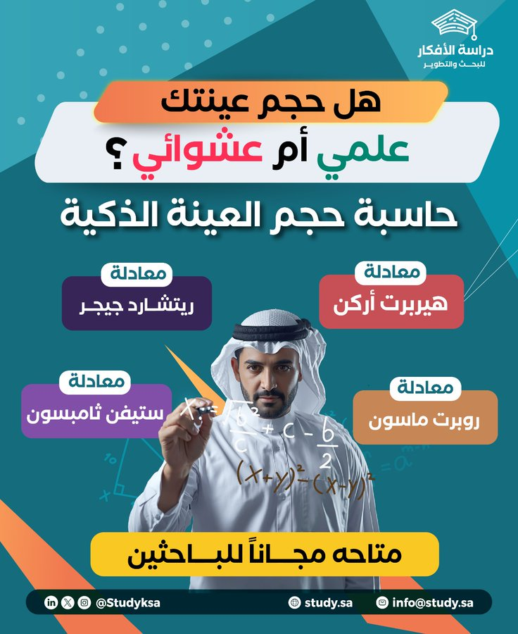 حساب حجم العينة للاستبيانات (دليل شامل)