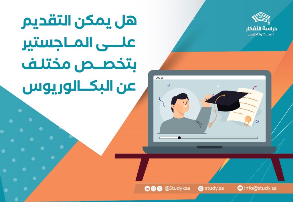 هل يمكن التقديم على الماجستير بتخصص مختلف عن البكالوريوس